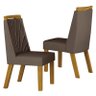 Cadeira para Mesa de Jantar Liz Mdf Freijó Joli Camurça – Leifer Móveis - 5