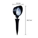 Ver imagem 2 de Kit 3X Espeto LED de Jardim 5W Luz Quente 3000k 350LM IP66 Externo Preto 80072 ST3279