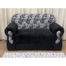 Sofá 2 e 3 Lugares Preto com Floral 601/33 Viena - 6