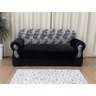 Sofá 2 e 3 Lugares Preto com Floral 601/33 Viena - 4