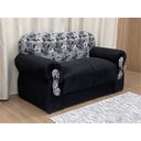 Ver imagem 5 de Sofá 2 e 3 Lugares Preto com Floral 601/33 Viena