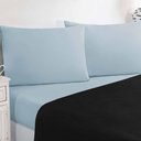 Ver imagem 2 de Jogo de Cama Malha Lençol 100% Algodão Gran Moratta 4 Peças Casal Preto-azul Bebê