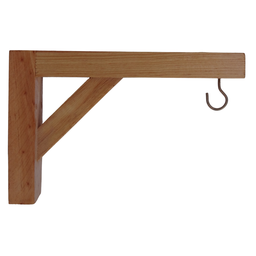 Kit 2 Suporte Mão Fancesa Prateleira Reforçado Vaso de Planta C/ Gancho 25cm - 4