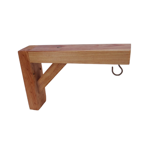 Kit 2 Suporte Mão Fancesa Prateleira Reforçado Vaso de Planta C/ Gancho 25cm