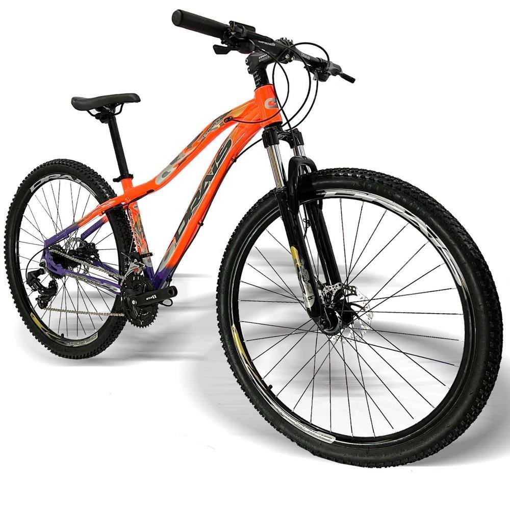 Bicicleta 24v Drais Aro 29 Chillout Shimano Tourney Laranja/Roxo 15" - 351 - 4