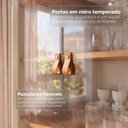 Ver imagem 6 de Cristaleira 2 Portas de Vidro Lizz Casa D Branco/Cedro