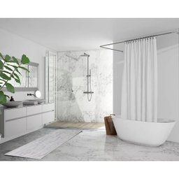 Passadeira Tapete Emborrachada em Pvc Cozinha 1 M X 45 Cm - Antiderrapante Cinza - 4