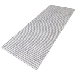 Passadeira Tapete Emborrachada em Pvc Cozinha 1 M X 45 Cm - Antiderrapante Cinza - 1