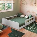 Ver imagem 1 de Cama Casal Montessoriana 145cm X 194cm para Quarto Infantil Cor:branco