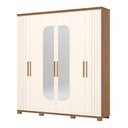 Ver imagem 2 de Guarda Roupa Casal 6 Portas 4 Gavetas com Espelho Layla Casa 812