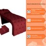 Maca para Estética com Capitonê Luxo Bella Veludo Vermelho - Montanaris Decor MD MONTANARIS DECOR - 6