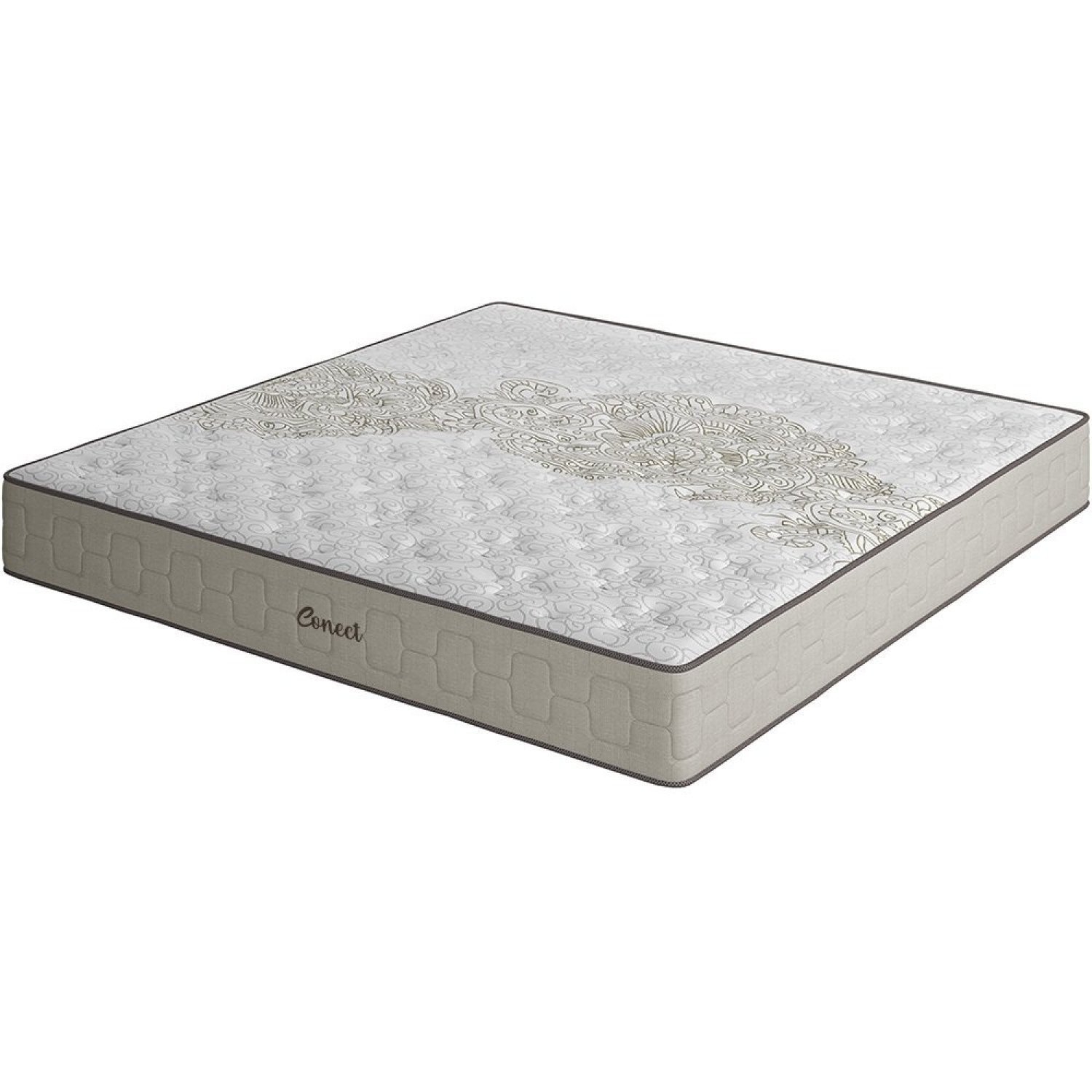 Colchão Super King Molas Ensacadas Pillow Euro 30X193X203Cm Conect  - 1