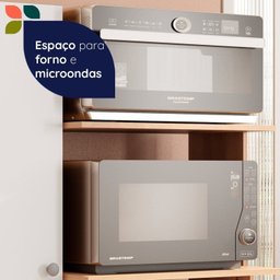 Armário Balcão para Forno e Micro-ondas 3 Portas Âmbar - 6