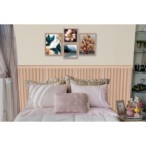 Ripas para Cabeceira de Cama Casal/Queen/King 240cm Amarelo