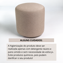 Ver imagem 5 de Kit 03 Puff Perse 36 cm Redondo Decorativo Sala Quarto Linho