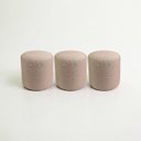 Ver imagem 2 de Kit 03 Puff Perse 36 cm Redondo Decorativo Sala Quarto Linho