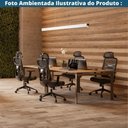 Ver imagem 4 de Cadeira Escritório Nr-17 Everest Presidente C- Braços Fratini Encosto Tela Mesh Preta Base Rodí