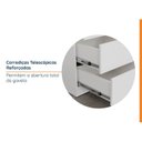 Ver imagem 3 de Escrivaninha Mesa Escritório Hera 3 Gavetas 163cm CabeCasa MadeiraOriginals Algodão Branco