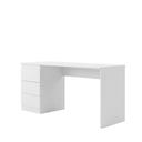 Ver imagem 6 de Escrivaninha Mesa Escritório Hera 3 Gavetas 163cm CabeCasa MadeiraOriginals Algodão Branco