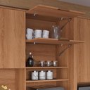 Ver imagem 5 de Armário de Cozinha Astra 10 Portas 4 Gavetas Jequitibá - Lukaliam