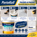Ver imagem 3 de Kit 12 Rejunte Multiuso Epóxi Branco Porto Koll 1kg