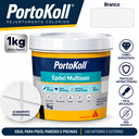Ver imagem 6 de Kit 12 Rejunte Multiuso Epóxi Branco Porto Koll 1kg