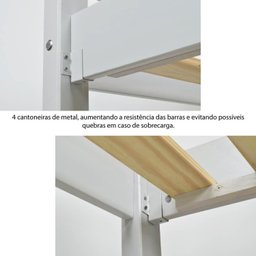 Cama Infantil/Juvenil Alta Prime III Casatema MadeiraOriginals - 5