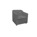 Ver imagem 1 de Poltrona Decorativa Tilla Suede Cinza - Montanaris Decor
