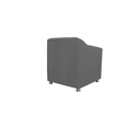 Ver imagem 3 de Poltrona Decorativa Tilla Suede Cinza - Montanaris Decor