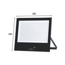 Ver imagem 2 de Refletor Blumenau Led Play Rgb 200w Preto Bivolt Rgb