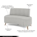 Ver imagem 3 de Sofá Living Decorativo 2 Lugares 1,35M Katara Cinza Bouclê G33 - Gran Belo