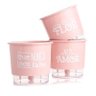 Vasos Autoirrigáveis - Trio Branco com Rosa - 1
