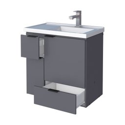 Gabinete para Banheiro com Cuba em Márimore Sintético 59,6cm  - 7