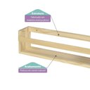 Ver imagem 3 de Prateleira Porta Livros Infantil em Madeira Casatema MadeiraOriginals