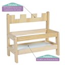 Ver imagem 5 de Prateleira Porta Livros Infantil Montessori Castelo Casatema MadeiraOriginals