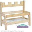 Ver imagem 4 de Prateleira Porta Livros Infantil Montessori Castelo Casatema MadeiraOriginals