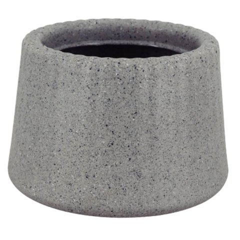 Vaso de Flor Tramontina Lótus 12,5cm Granito Cor Pedra 600ml Suculentas Plantas Pequenas