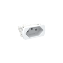 Ver imagem 1 de 10 Unidades Módulo Tomada 2 Pólos + Terra 10a 250v Cor Branco Durín