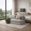 Ver imagem 4 de Sofá Cama Dora 2 Lugares 140 cm Casal Veludo Talento Móveis