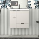 Ver imagem 1 de Gabinete para Banheiro com Cuba em Márimore Sintético 59,6cm