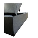 Ver imagem 2 de Cama Box Baú Casal Padrão com 48cm de Altura - Super Reforçado Corino Linho Chumbo