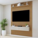 Ver imagem 1 de Painel para TV até 50 Polegadas MDF 134CMX218CM Frisado Curitiba Marrom