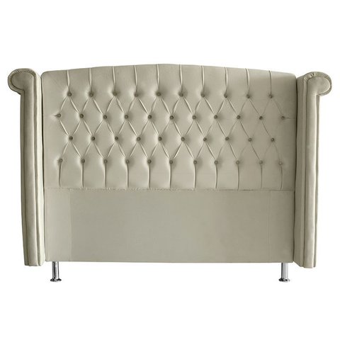 Cabeceira de Cama Box Toquio King 195 Cm Suede Porcelana do Lar Móveis e Decoração