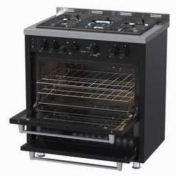 Fogao 5 Bocas Venax Temis Preto Gas Glp 220 V - 5