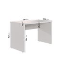 Ver imagem 3 de Escrivaninha Mesa Escritório em Tamburato Acabamento em BP 120cm Ficus CabeCasa MadeiraOriginals