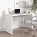 Ver imagem 1 de Escrivaninha Mesa Escritório em Tamburato Acabamento em BP Ficus 120cm CabeCasa MadeiraOriginals Branco