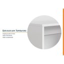 Ver imagem 4 de Escrivaninha Mesa Escritório em Tamburato Acabamento em BP Ficus 120cm CabeCasa MadeiraOriginals Branco
