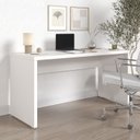 Ver imagem 1 de Escrivaninha Mesa Escritório em Tamburato Acabamento em BP Ficus 150cm CabeCasa MadeiraOriginals Branco