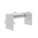 Ver imagem 3 de Escrivaninha Mesa Escritório em Tamburato Acabamento em BP 150cm Ficus CabeCasa MadeiraOriginals