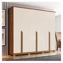 Ver imagem 4 de Guarda Roupa Casal Andréas 6 Portas Nature Off White - Henn